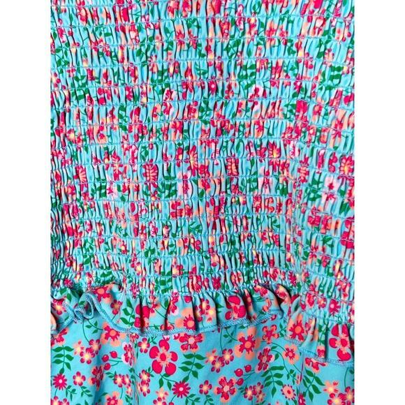 Sold & Stripes The Blue Vera Floral Print One Piece Swimsuit Women's Size XS - Picture 9 of 10